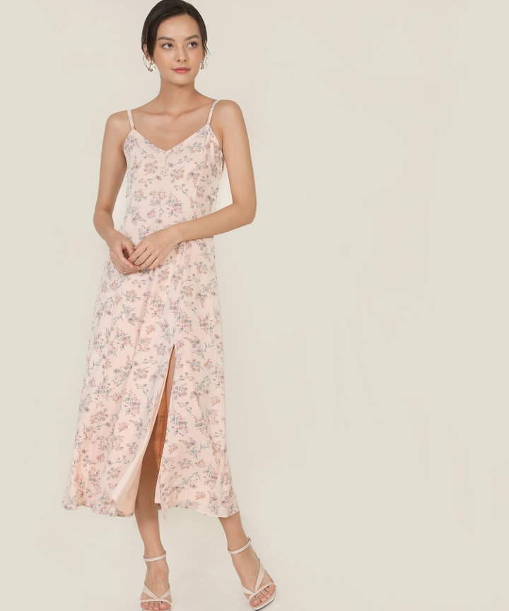 Elliot Floral Maxi Dress - Pale Pink
